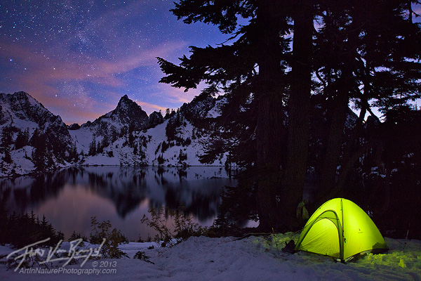 Cascades, Camping under the Stars, Winter