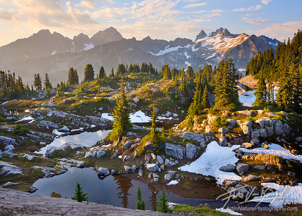 Cascade Alpine Lake Basin, Alpine Lakes Wilderness, Washington