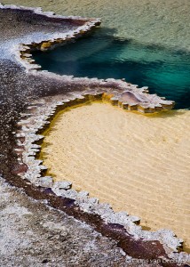 Hot Lace Hot Spring, Yellowstone National Park, Wyoming