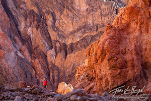 Canyon Hiker, Death Valley National Park, Colorful