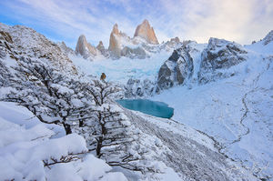Snowy Fitz Roy, Patagonia, El Chalten