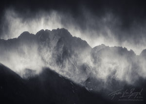 Sierra Storm, Inyo Mountains, Black and White