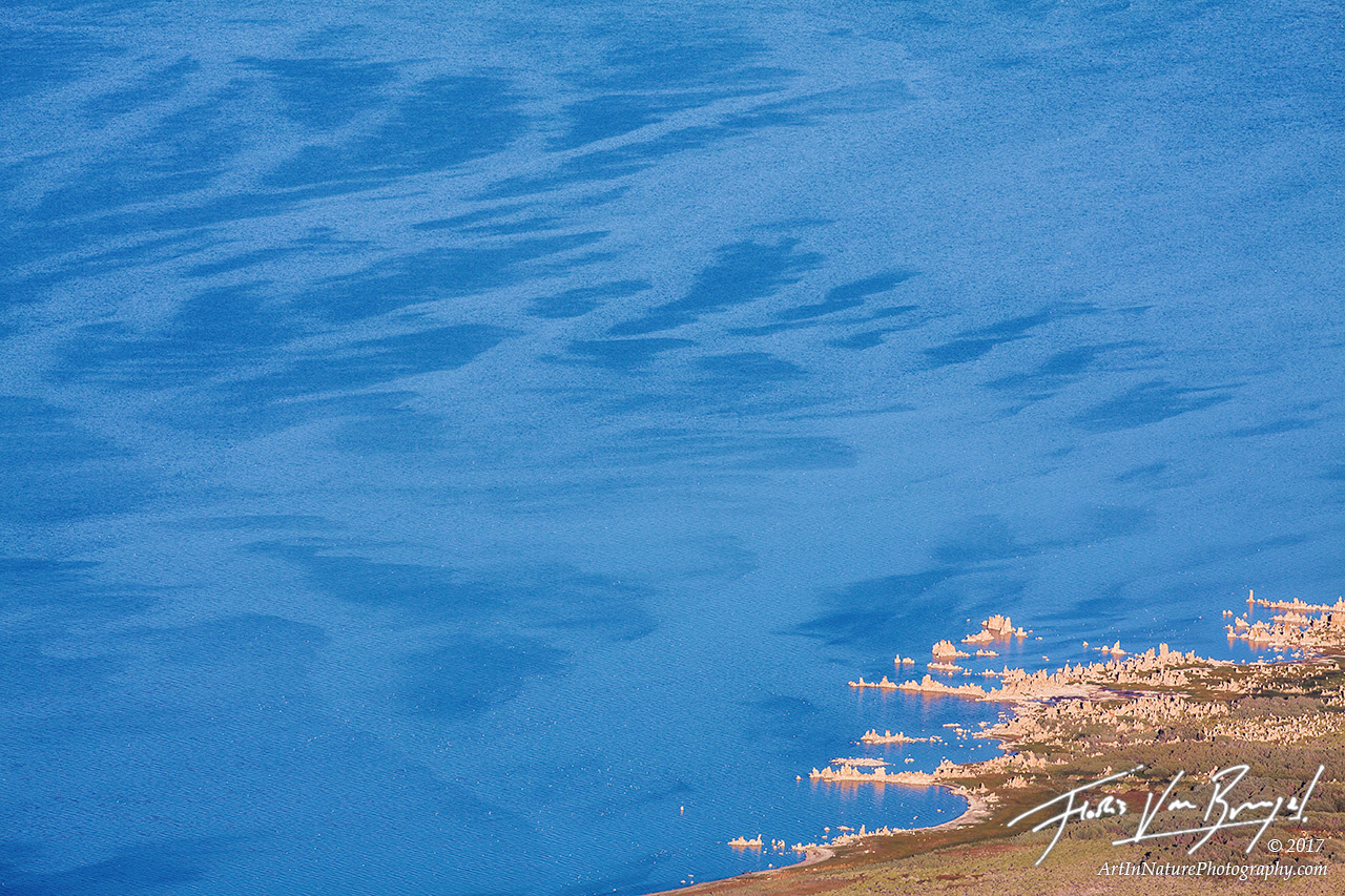 mono lake, abstract, blue, photo